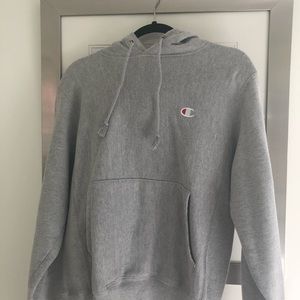 Gray champion hoodie S